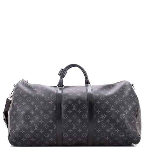 Keepall Bandouliere Bag Monogram Eclipse Canvas 55
