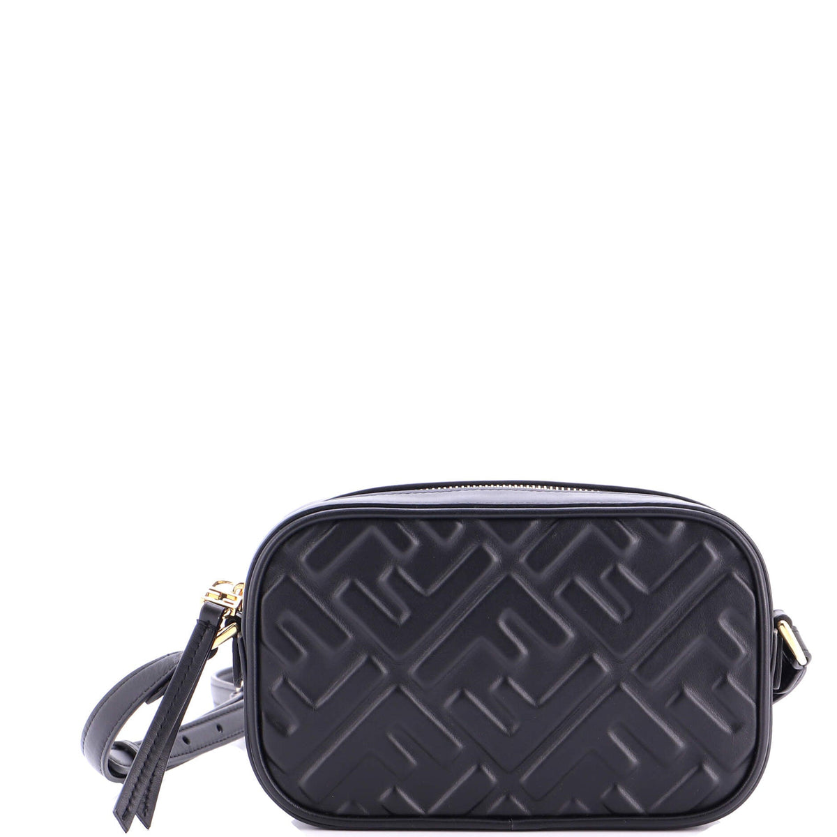Fendi FENDI Camera Case Bag Zucca Embossed Leather Mini