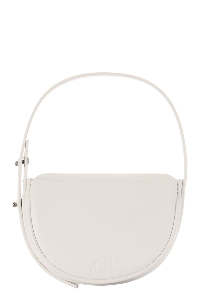 A504 Women's Half Moon Xxs - Mini Hand Bag in White | Size 2XS | AIA002