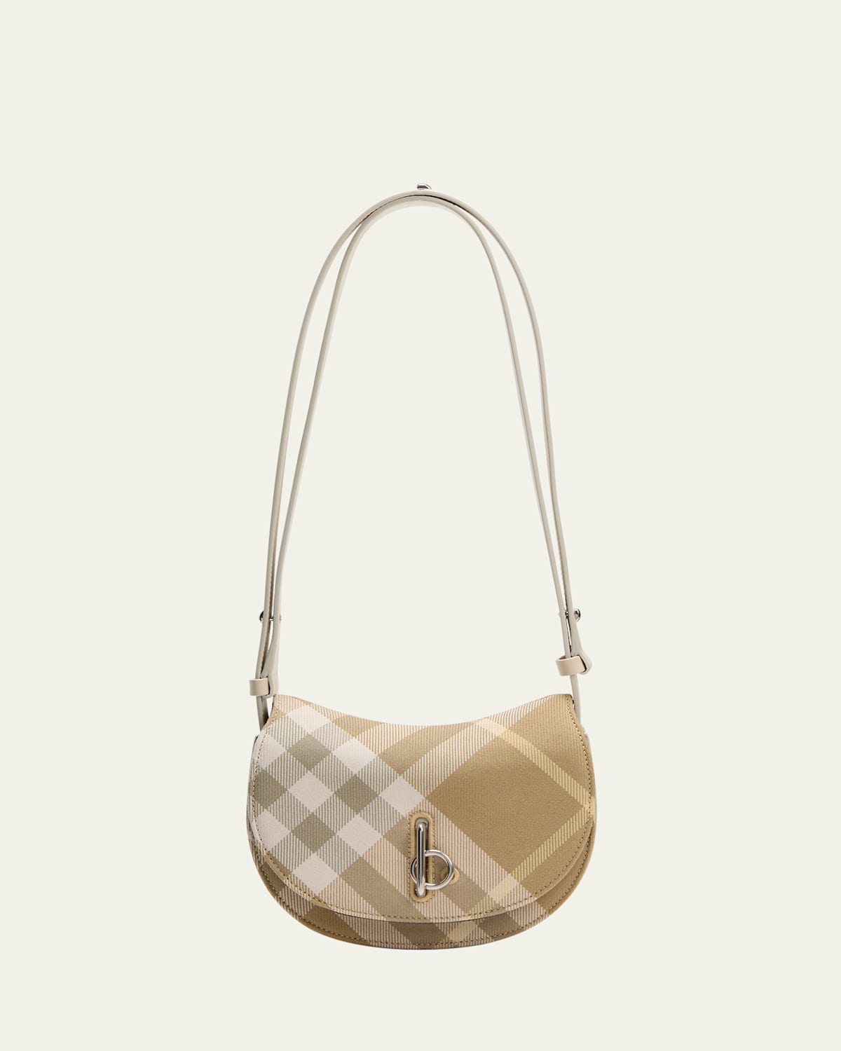 Burberry Rocking Horse Check Saddle Crossbody Bag