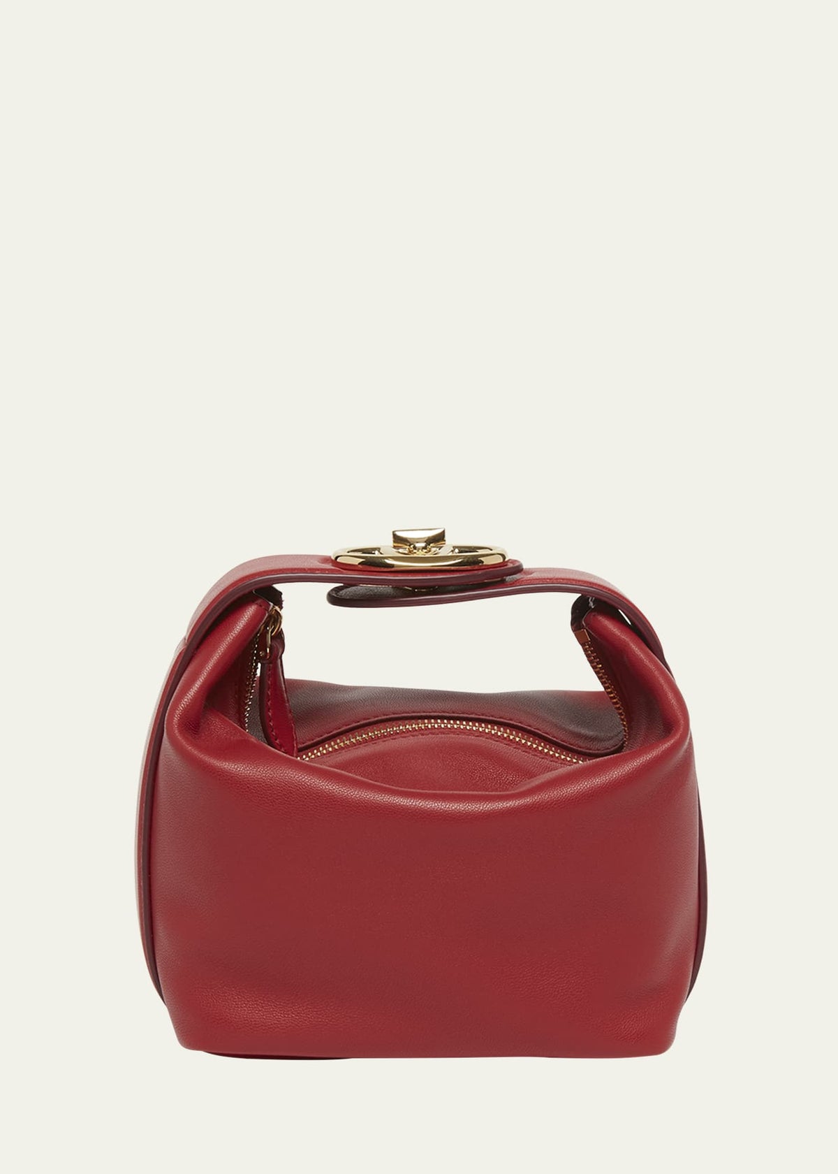 Valentino The Bold VLOGO Leather Top-Handle Bag