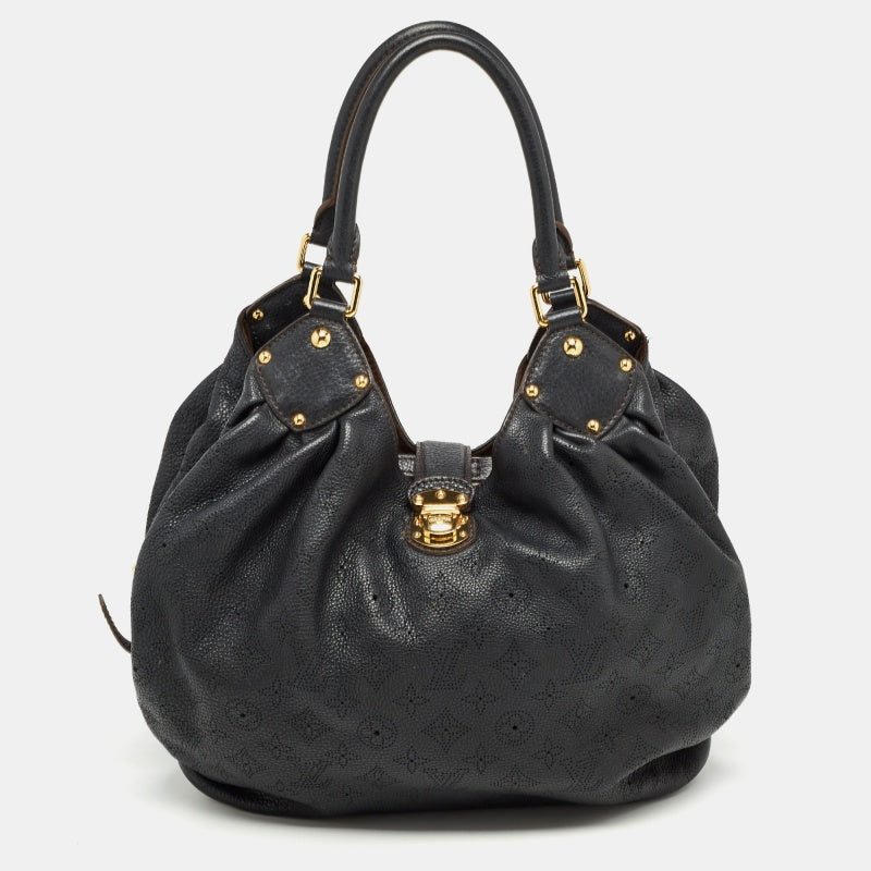 Louis Vuitton Sac Surya L en cuir noir avec monogramme Mahina