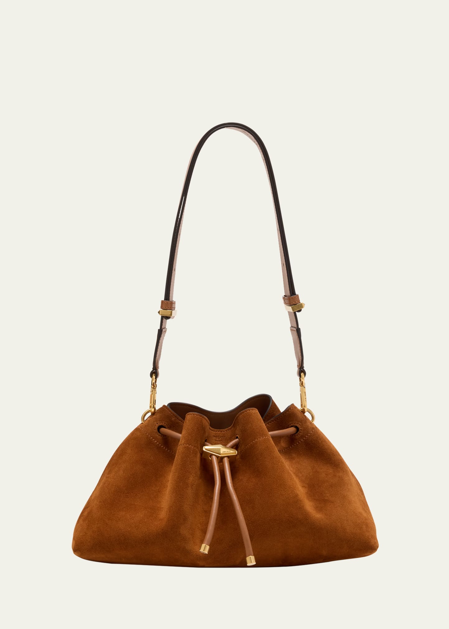 Jimmy Choo The Cinch Suede Shoulder Bag