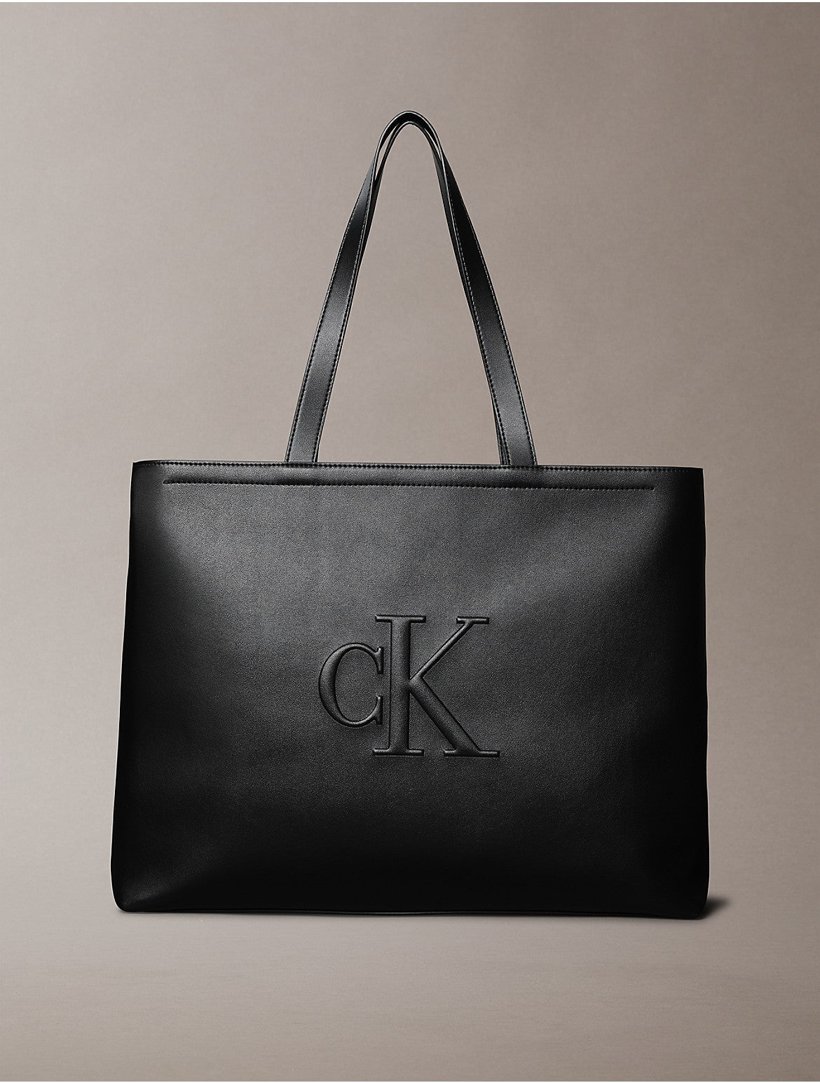 Calvin Klein Sac fourre-tout mince Sculpted Impression pour femme - Noir