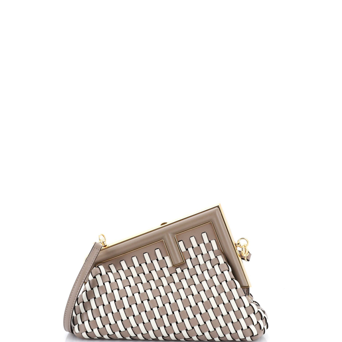 Fendi FENDI First Bag Woven Leather Small