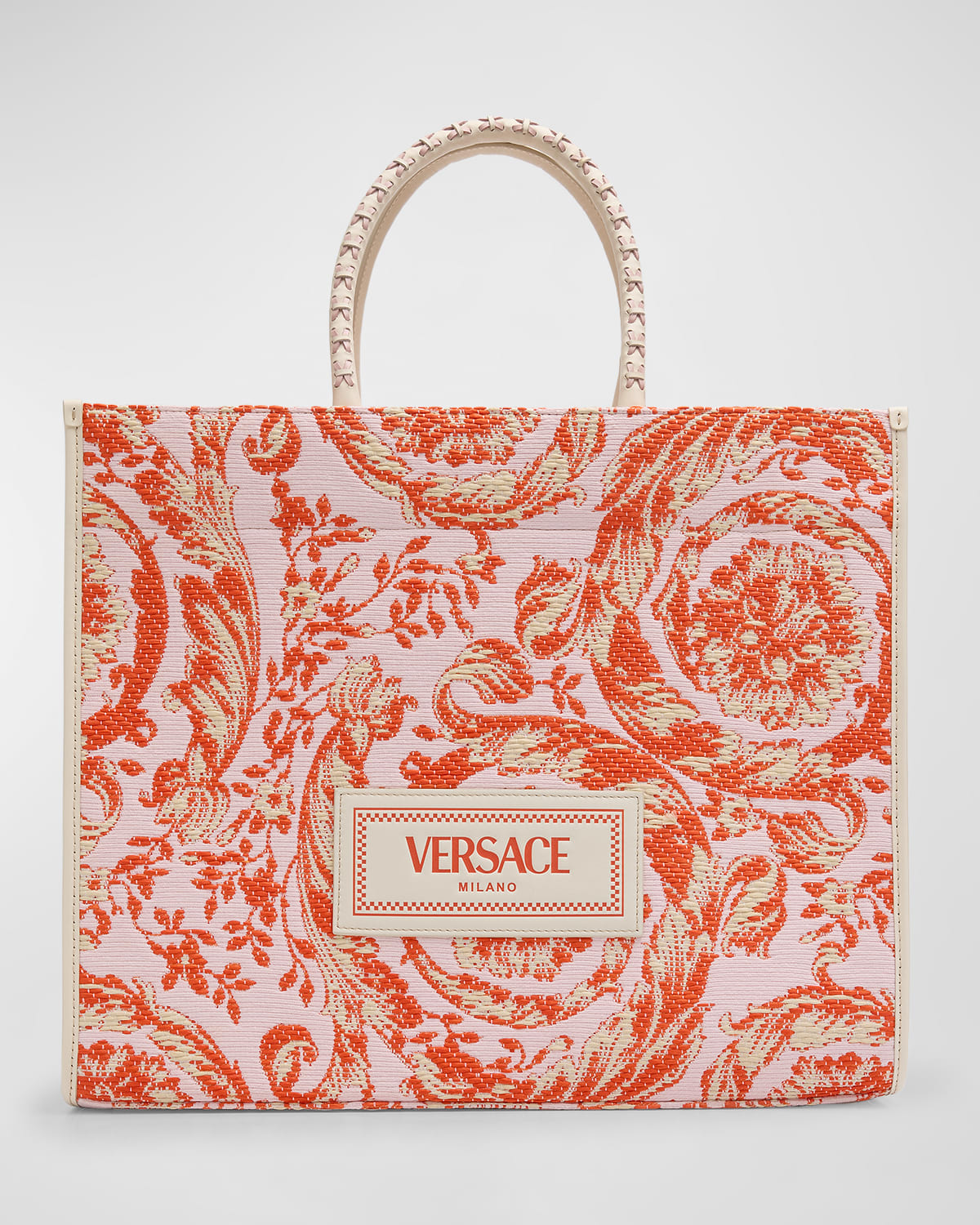 Versace Barocco XL Barocco Canvas Tote Bag