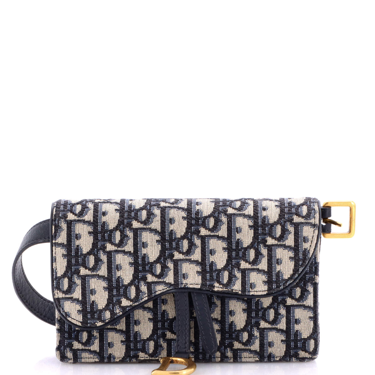 Christian Dior Saddle Rectangular Belt Bag Oblique Canvas