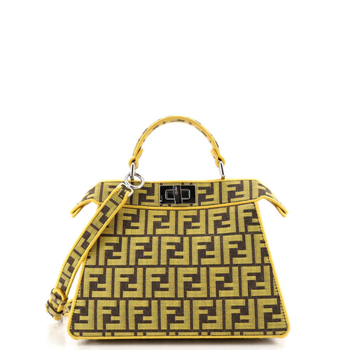 FENDI x FRGMT Peekaboo ISeeU Bag Zucca Canvas Small