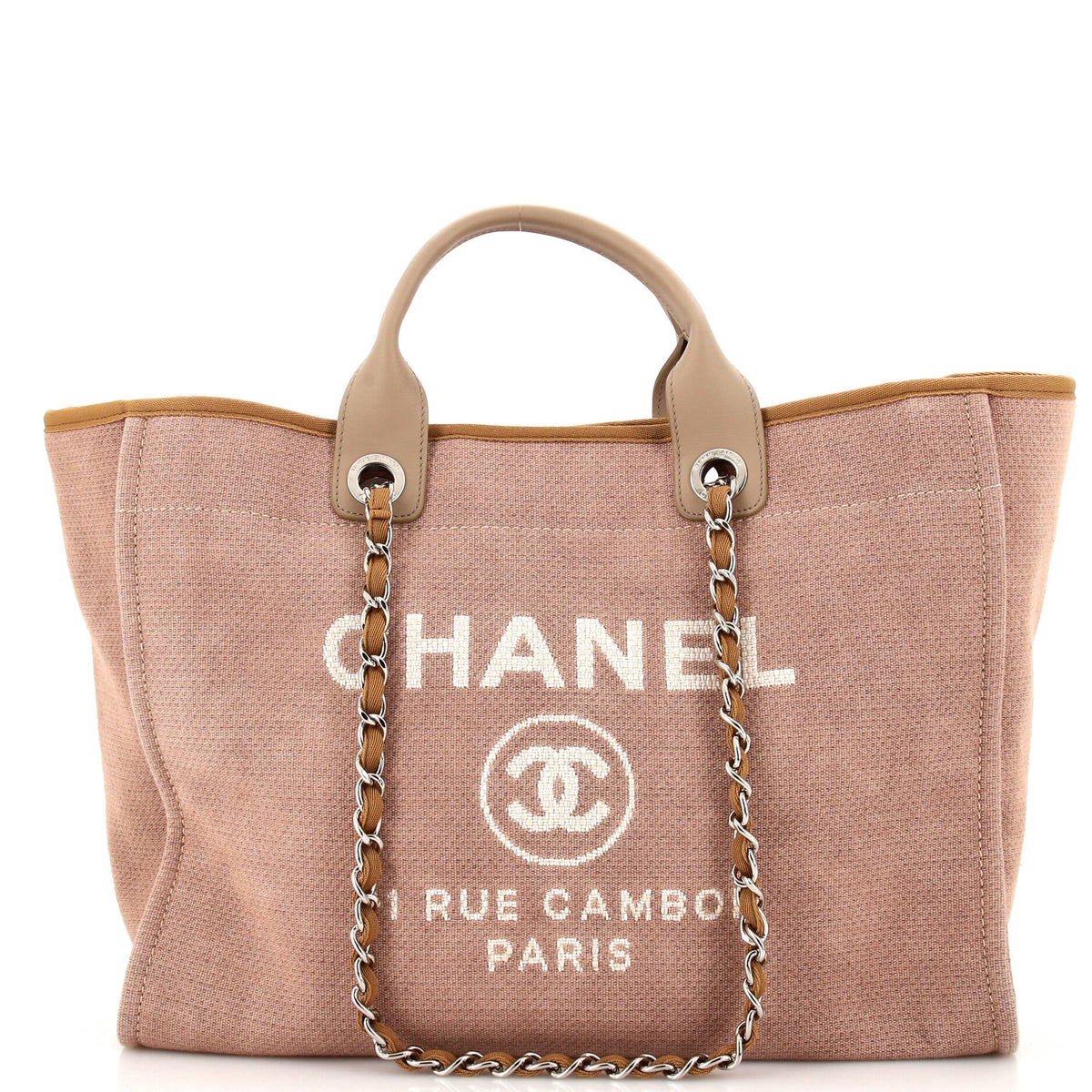 Chanel CHANEL Deauville Tote Canvas Medium