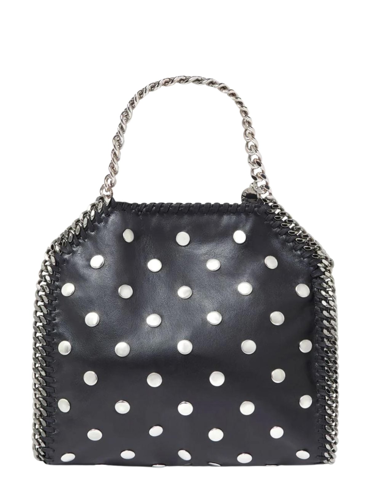 Stella Mccartney Women's Limited Edition Studded Falabella Mini Tote Bag in Black | Size UNI | 371223WP04541000