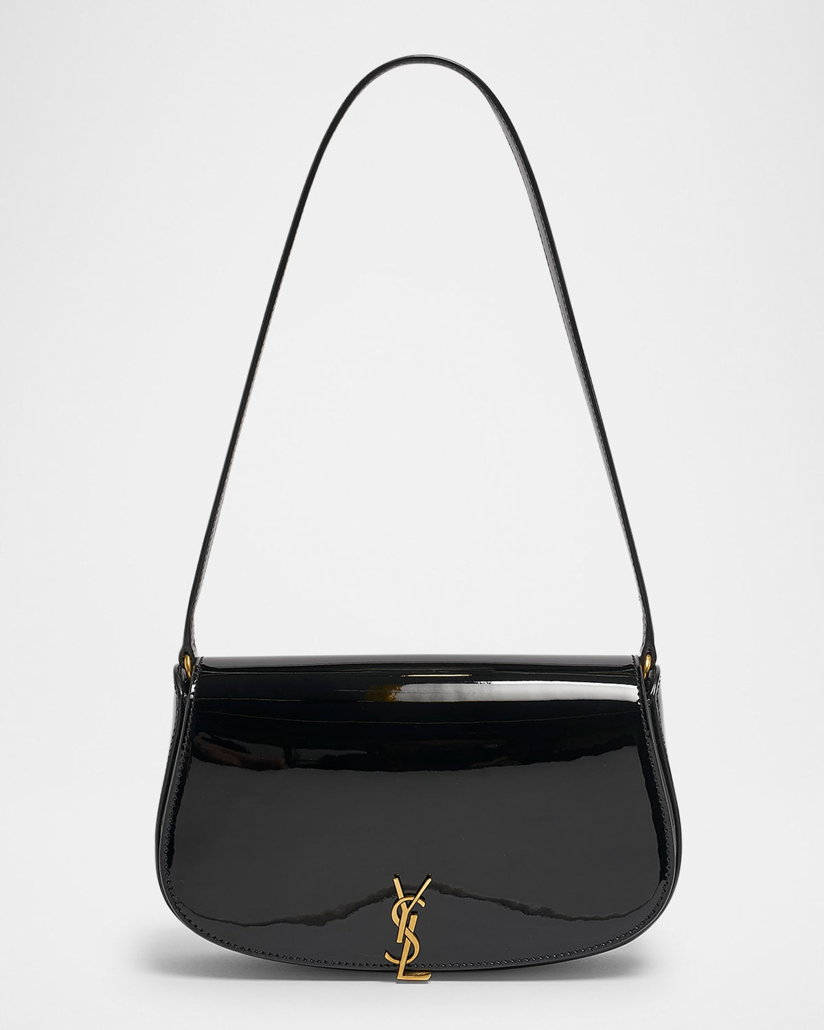 Saint Laurent Mini YSL Shoulder Bag in Patent Leather