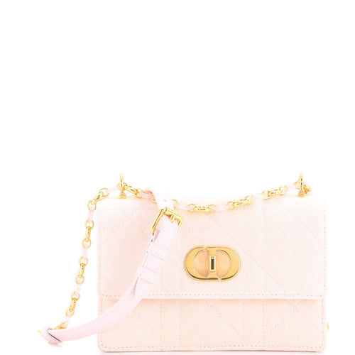 Miss Caro Flap Bag Cannage Quilt Denim Mini