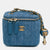 Mini Denim Pearl Crush Vanity Bag