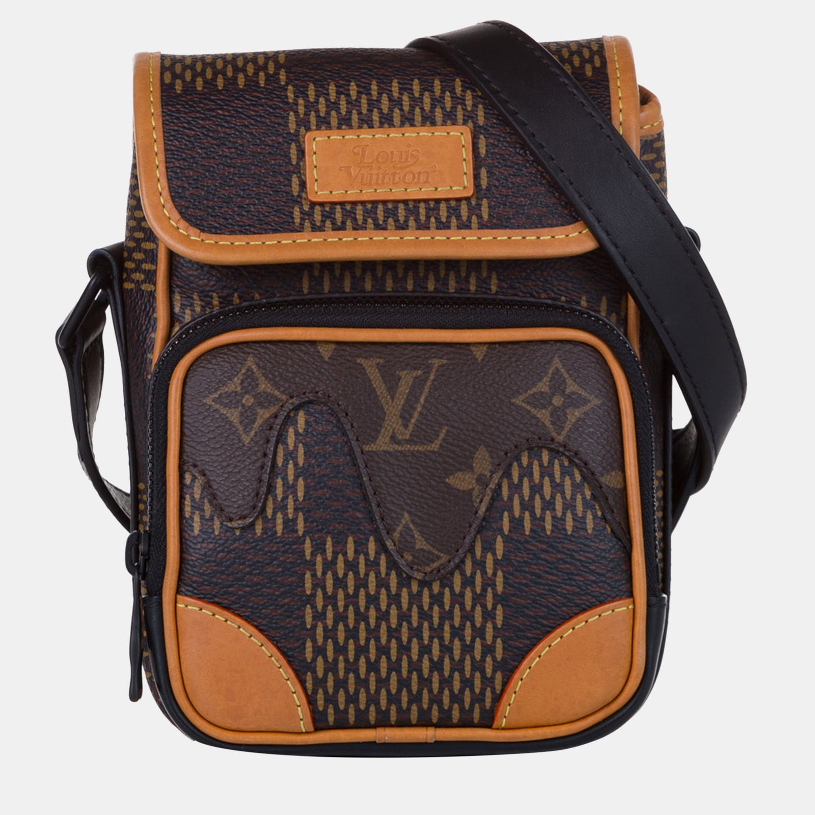 Louis Vuitton LV x Nigo Giant Damier Ebene Monogram Nano Amazone Messenger