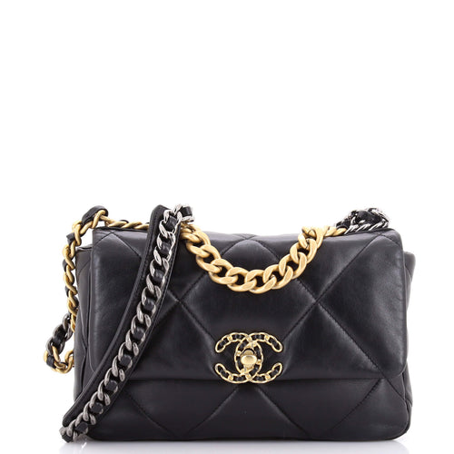 CHANEL 19 Flap Bag Quilted Leather Medium
