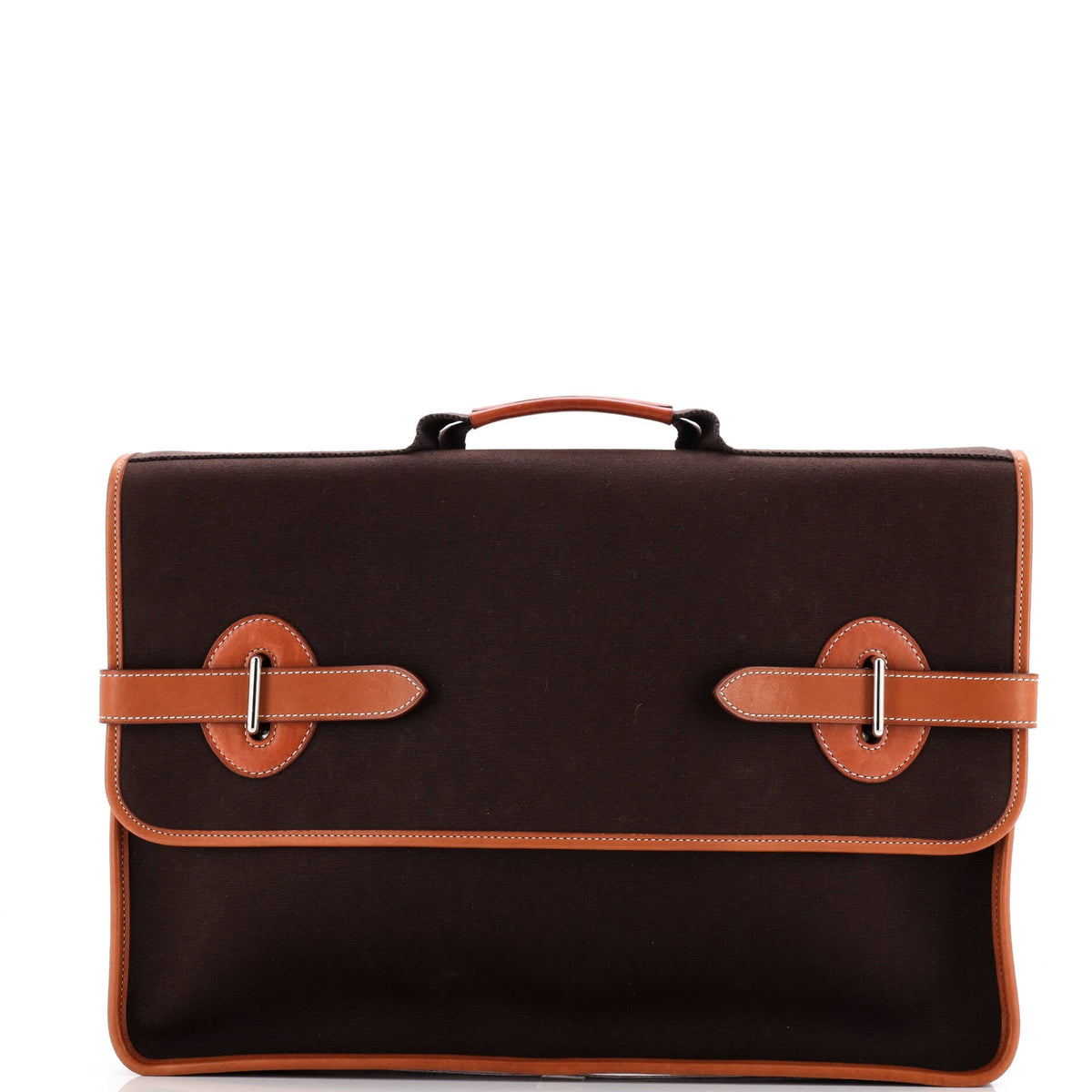 Herm?s Buenaventura Messenger Bag Toile GM