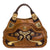 Paisley Leather and Snakeskin Hinge Turn Lock Satchel