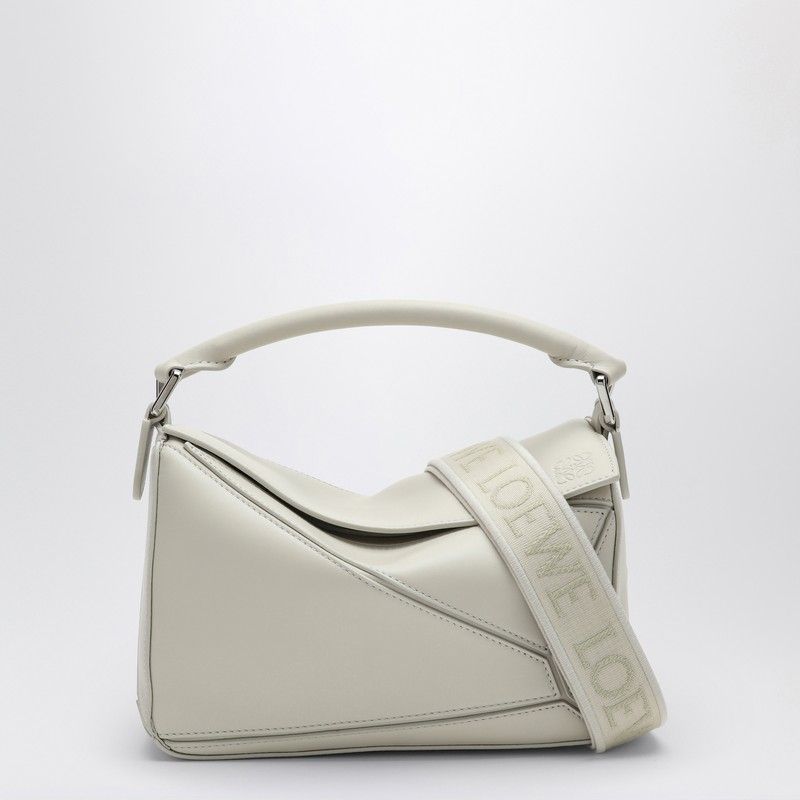 Loewe Women's Small Puzzle Bag in White | A510S21XACLE