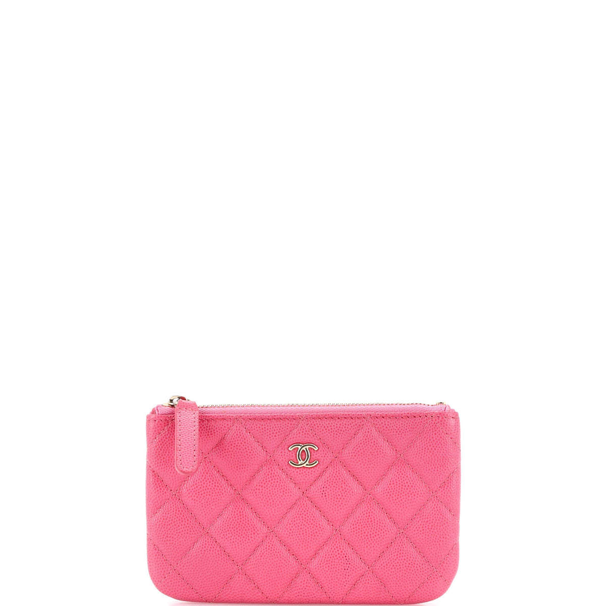 Chanel CHANEL Classic O Case Pouch Quilted Caviar Mini