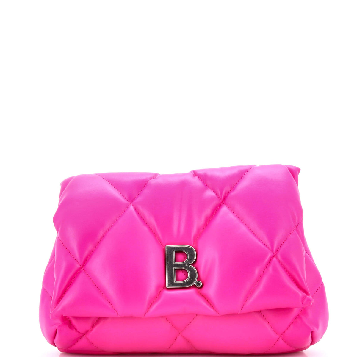 Balenciaga Touch Clutch Quilted Puffy Leather Medium