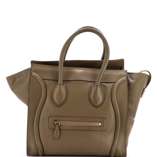 CELINE Luggage Bag Grainy Leather Mini