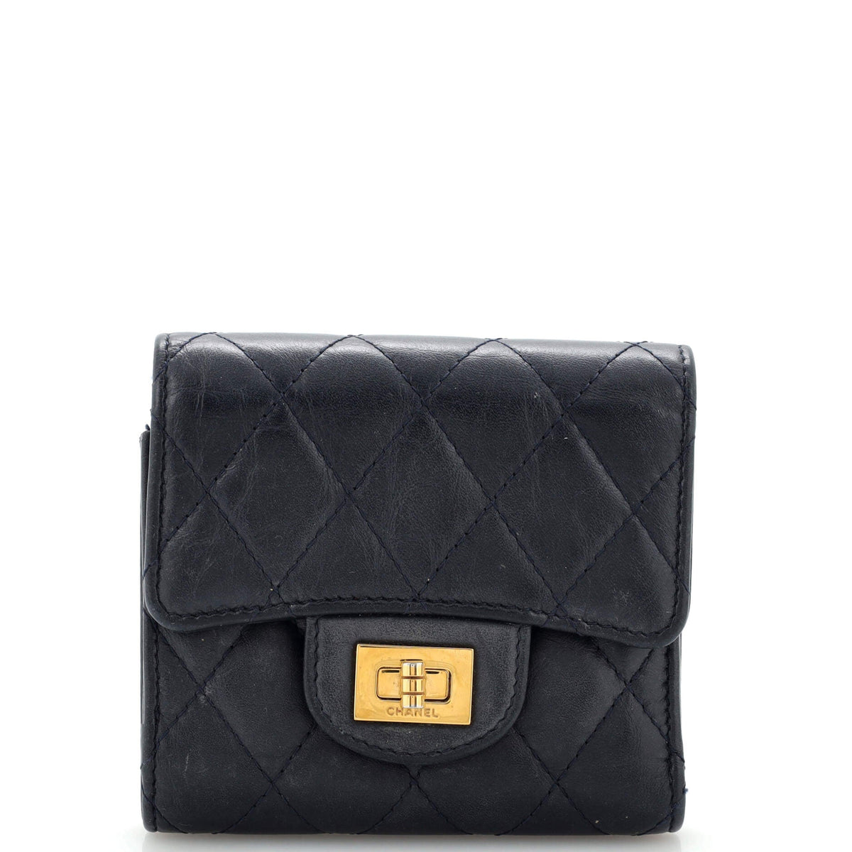Chanel CHANEL Reissue Flap Wallet Quilted Aged Calfskin Compact