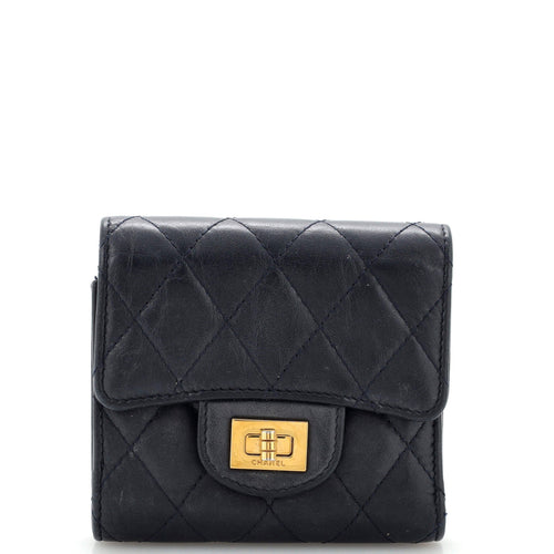 CHANEL Reissue Flap Wallet Quilted Aged Calfskin Compact