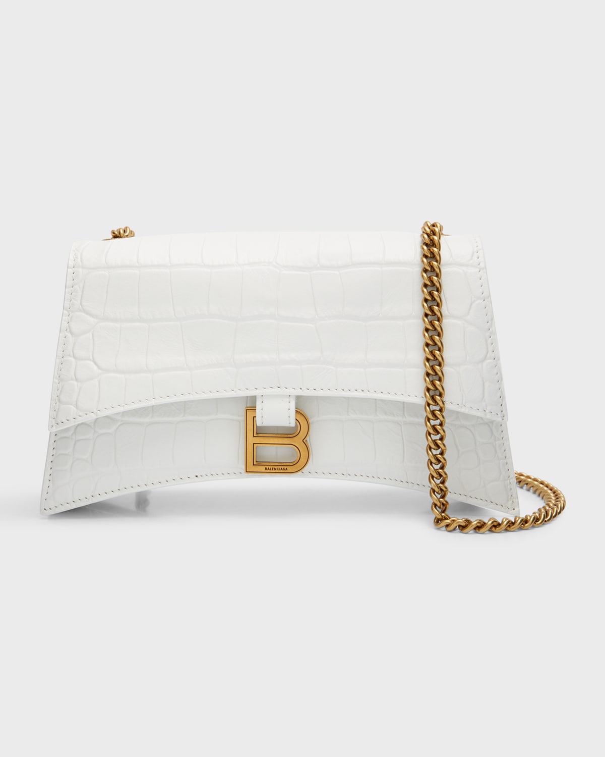 Boss Crush XS Croc-Embossed Chain Bag