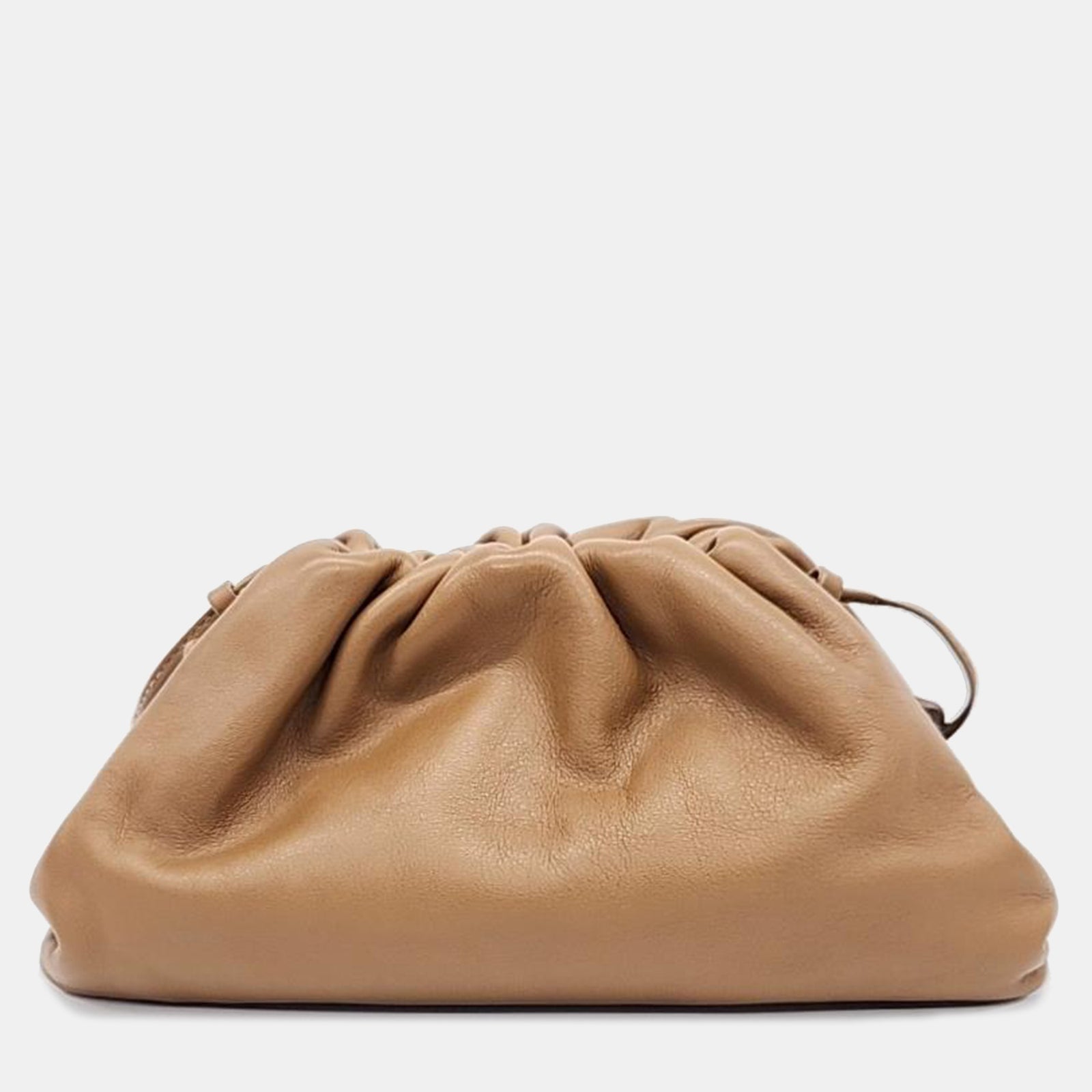 Bottega Veneta Tan Leather Large The Pouch Clutch