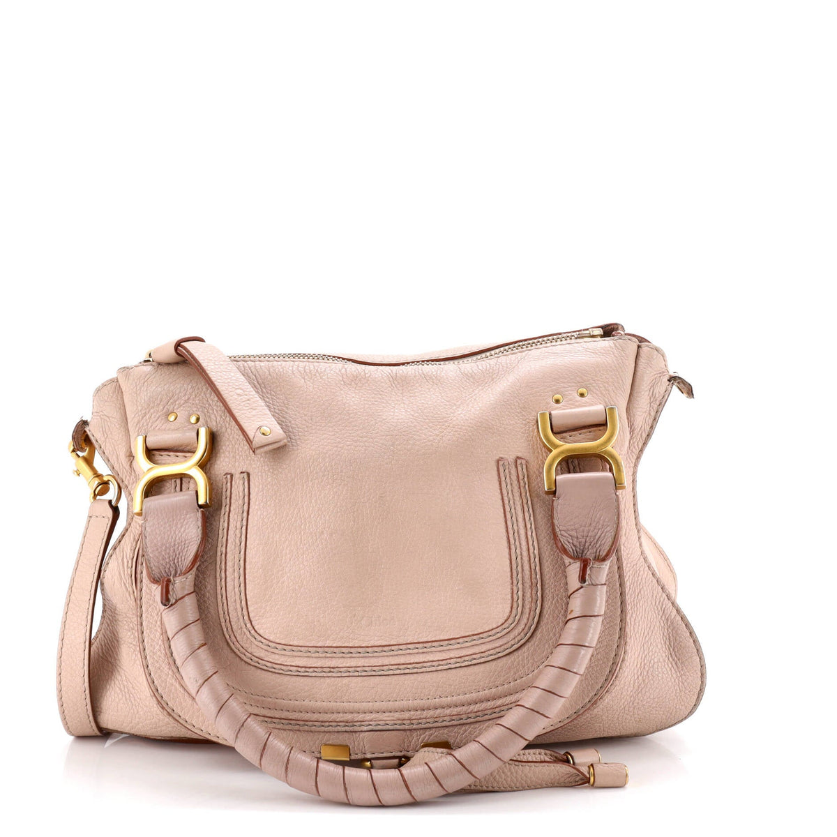 Chloe CHLOE Marcie Satchel Leather Medium