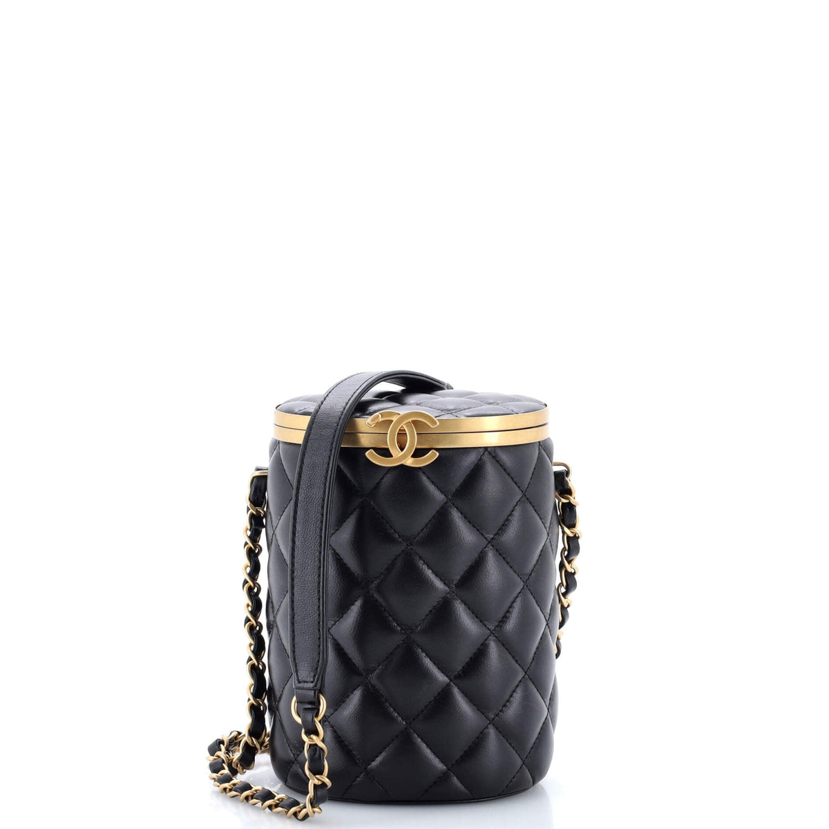 Chanel CHANEL Crown Box Vanity Bag Quilted Lambskin Small