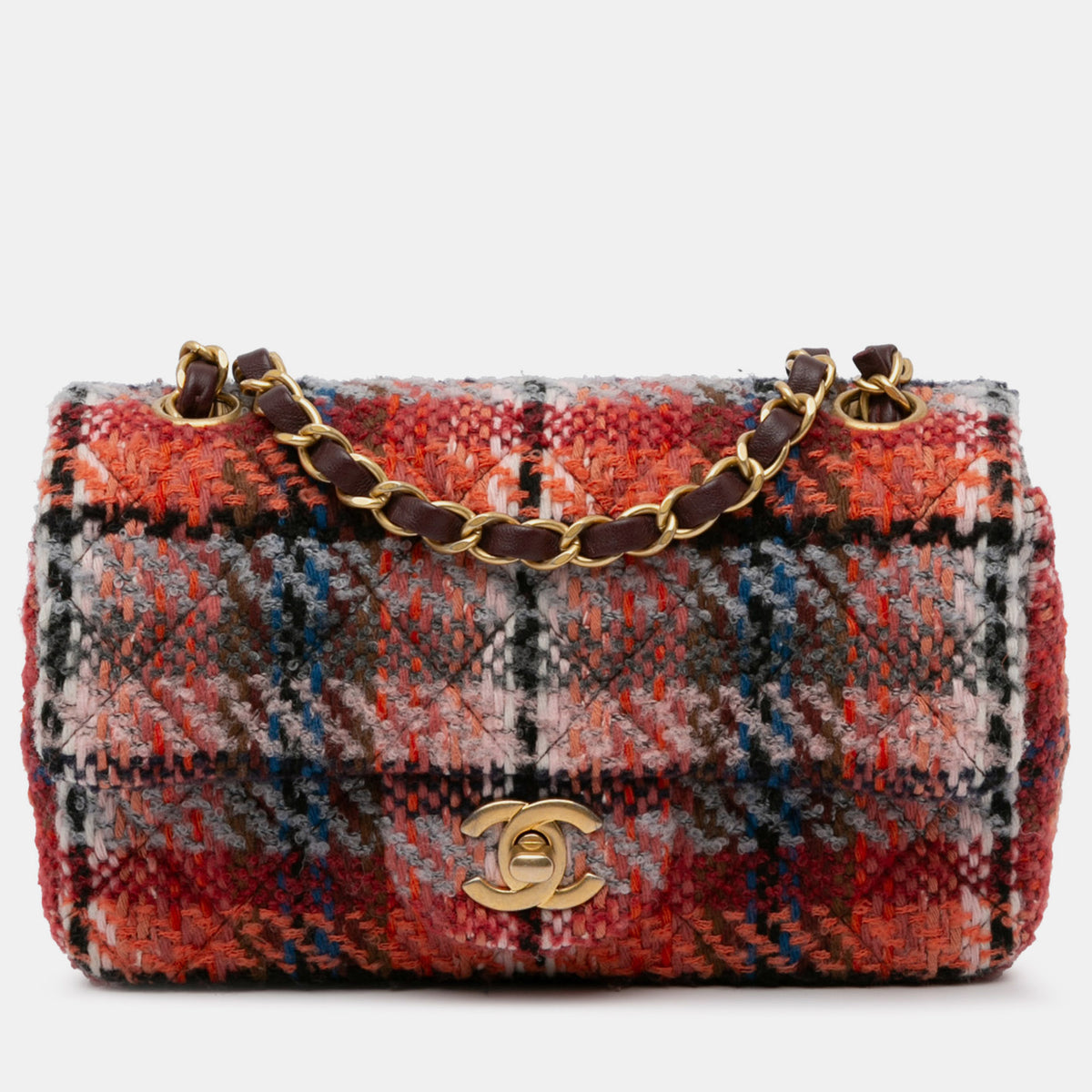 Chanel Mini Rectangular Classic Tweed Flap