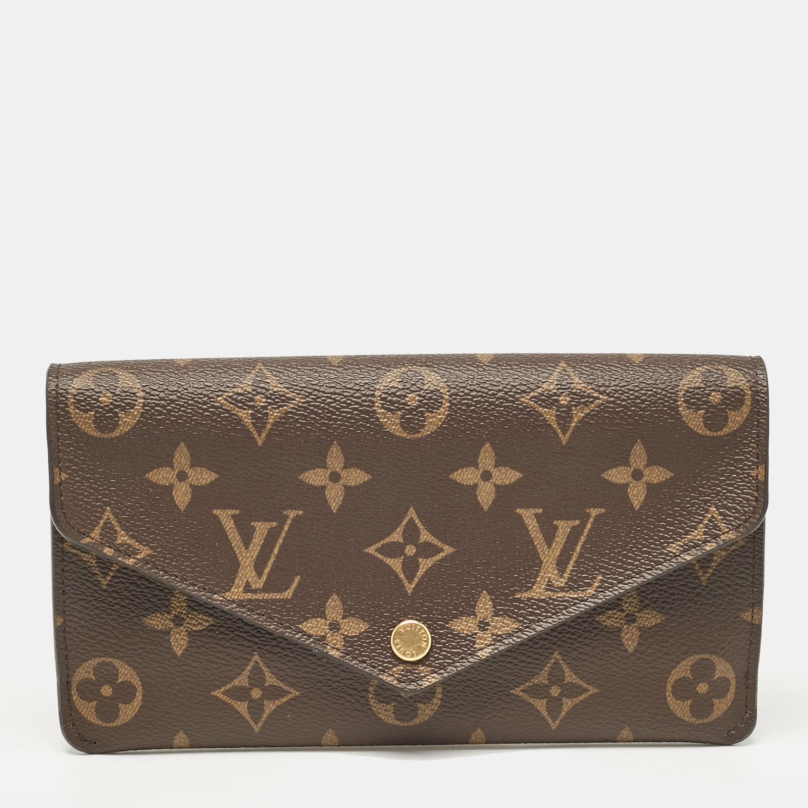 Louis Vuitton Fuchsiafarbene Jeanne-Geldbörse aus Canvas mit Monogramm