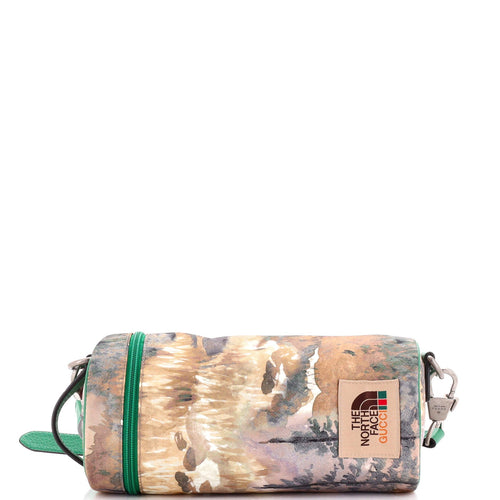GUCCI x The North Face Barrel Shoulder Bag Printed Nylon
