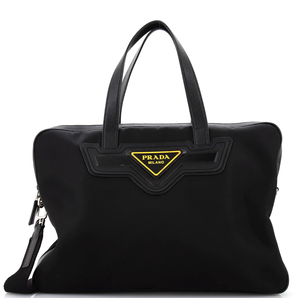 Prada PRADA Triangle Convertible Briefcase Bag Re-Nylon Large