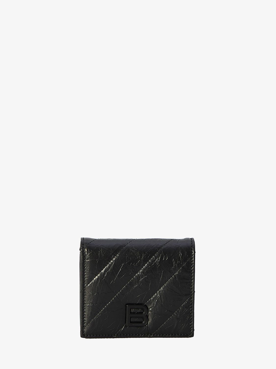 Balenciaga Women's Crush Wallet in Black | 7664612AAWW