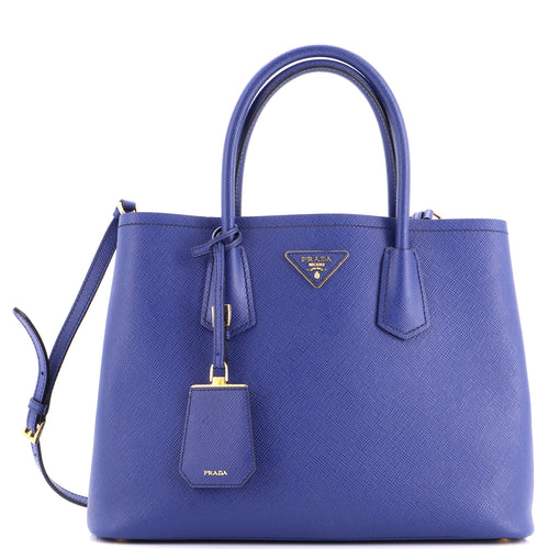 PRADA Cuir Double Tote Saffiano Leather Medium