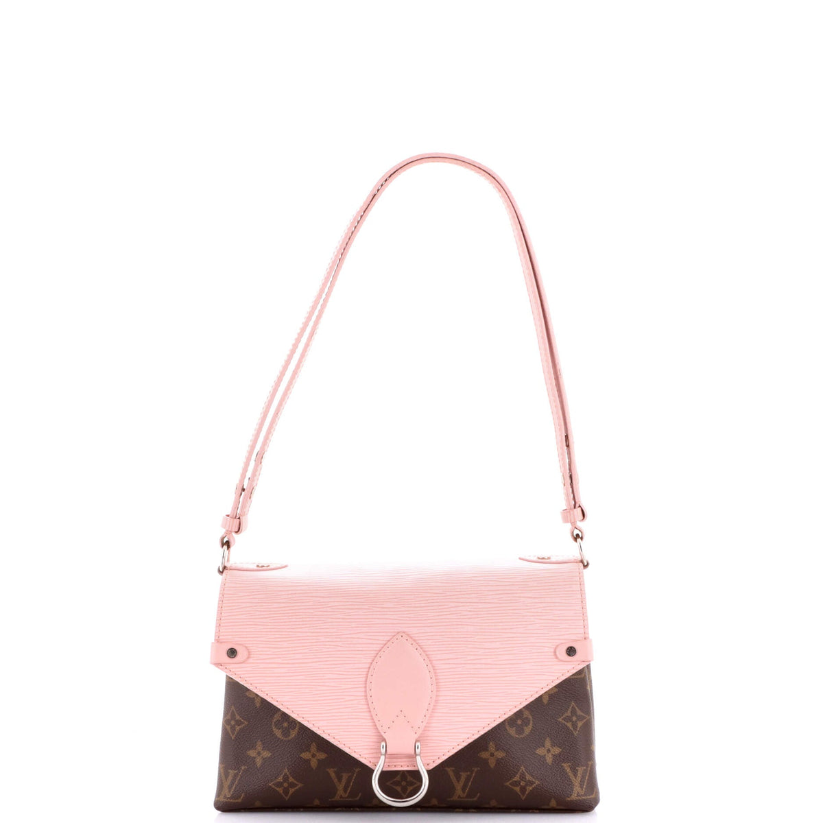 Louis Vuitton Saint Michel Handbag Monogram Canvas and Epi Leather