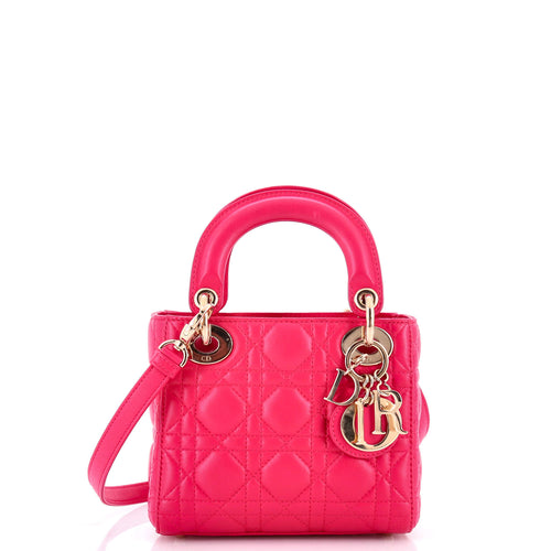 Lady Dior Bag Cannage Quilt Lambskin Mini