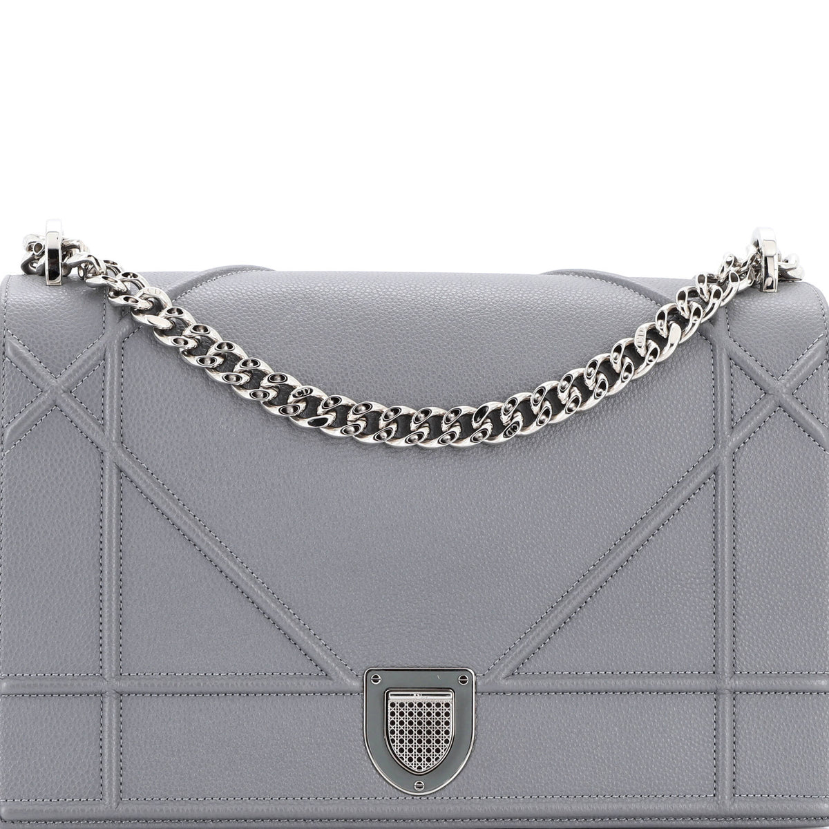 Christian Dior Diorama Flap Bag Grained Calfskin Large