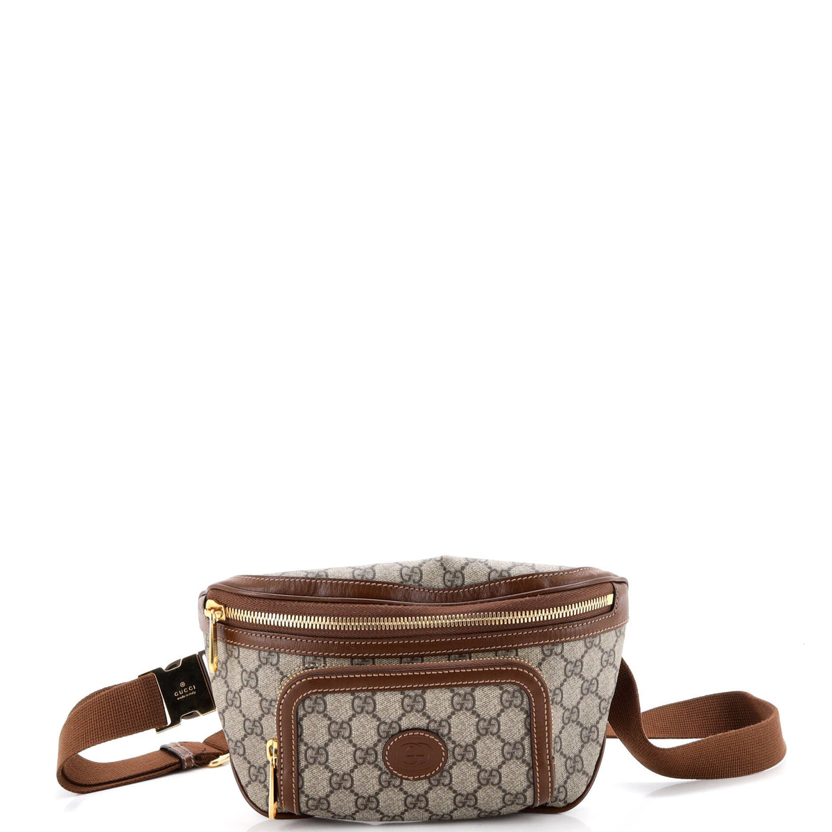 Gucci GUCCI Interlocking G Patch Belt Bag GG Coated Canvas Large