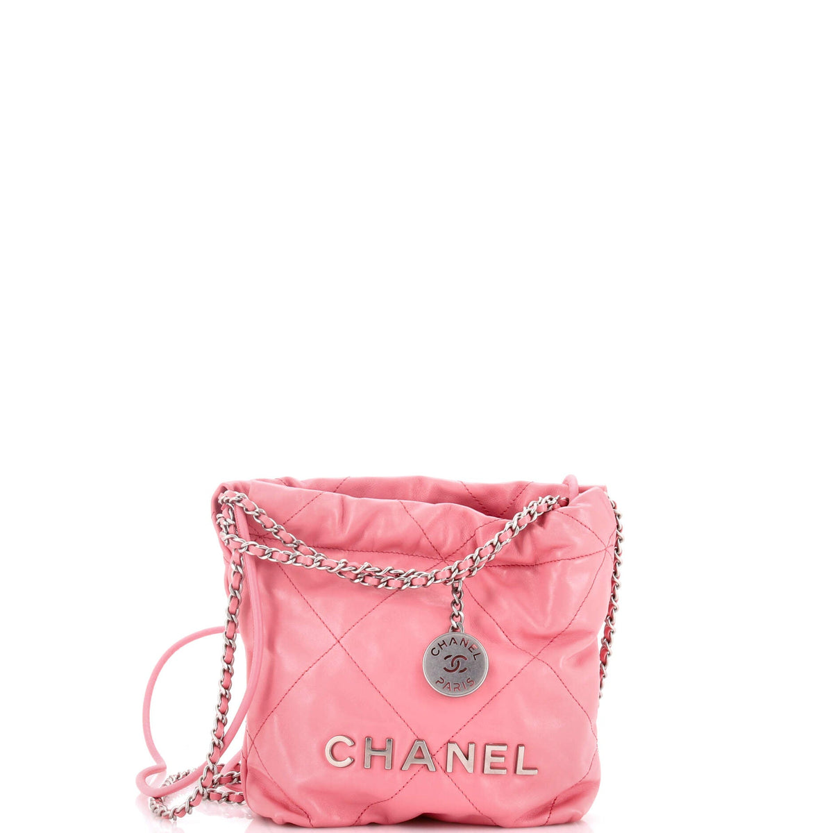 Chanel CHANEL 22 Chain Hobo Quilted Calfskin Mini