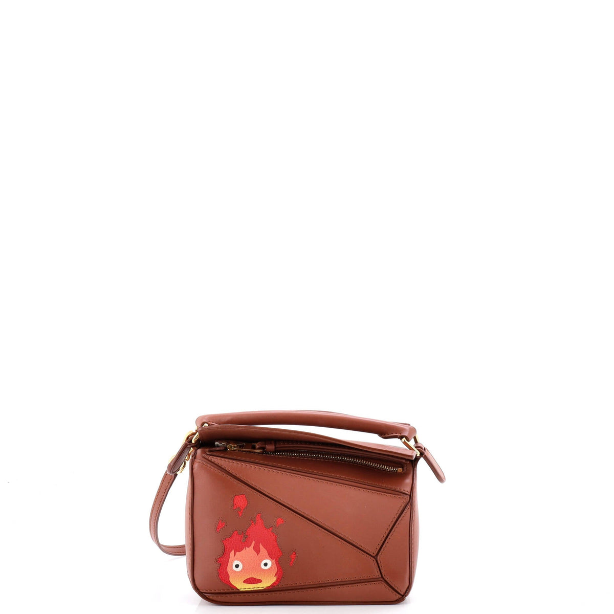 Loewe LOEWE Spirited Away Otori-Sama Puzzle Bag Printed Leather Mini