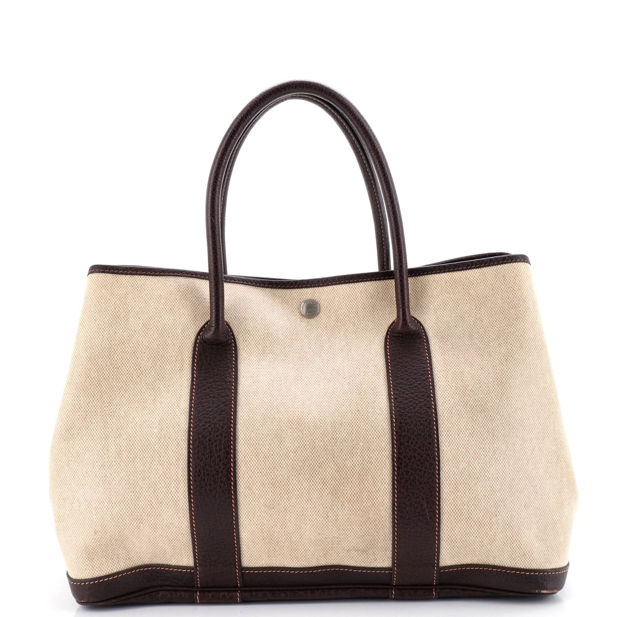 Herm?s Garden Party Tote Toile and Leather 36