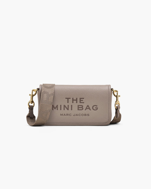 Marc Jacobs The Leather Mini Bag in Cement