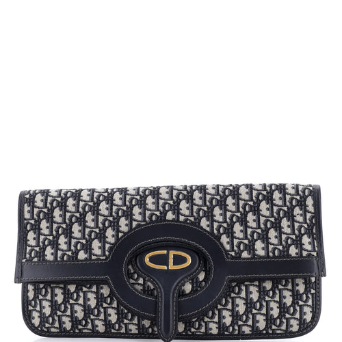 Fold Over Clutch Oblique Canvas