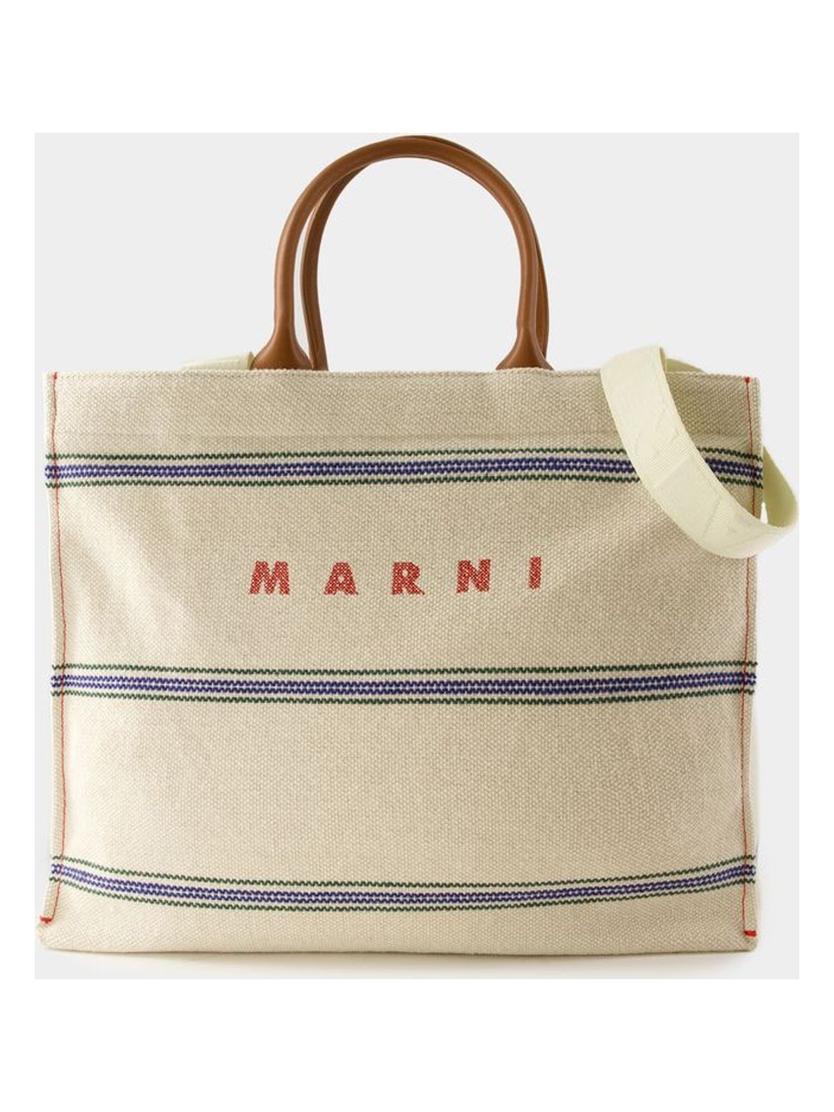 Marni Pelletteria Shopper Bag in Beige | SHMQ0068A0P6457ZO706