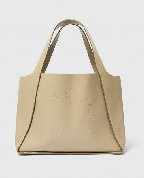 Logo Large Tote Bag, Woman, Bamboo