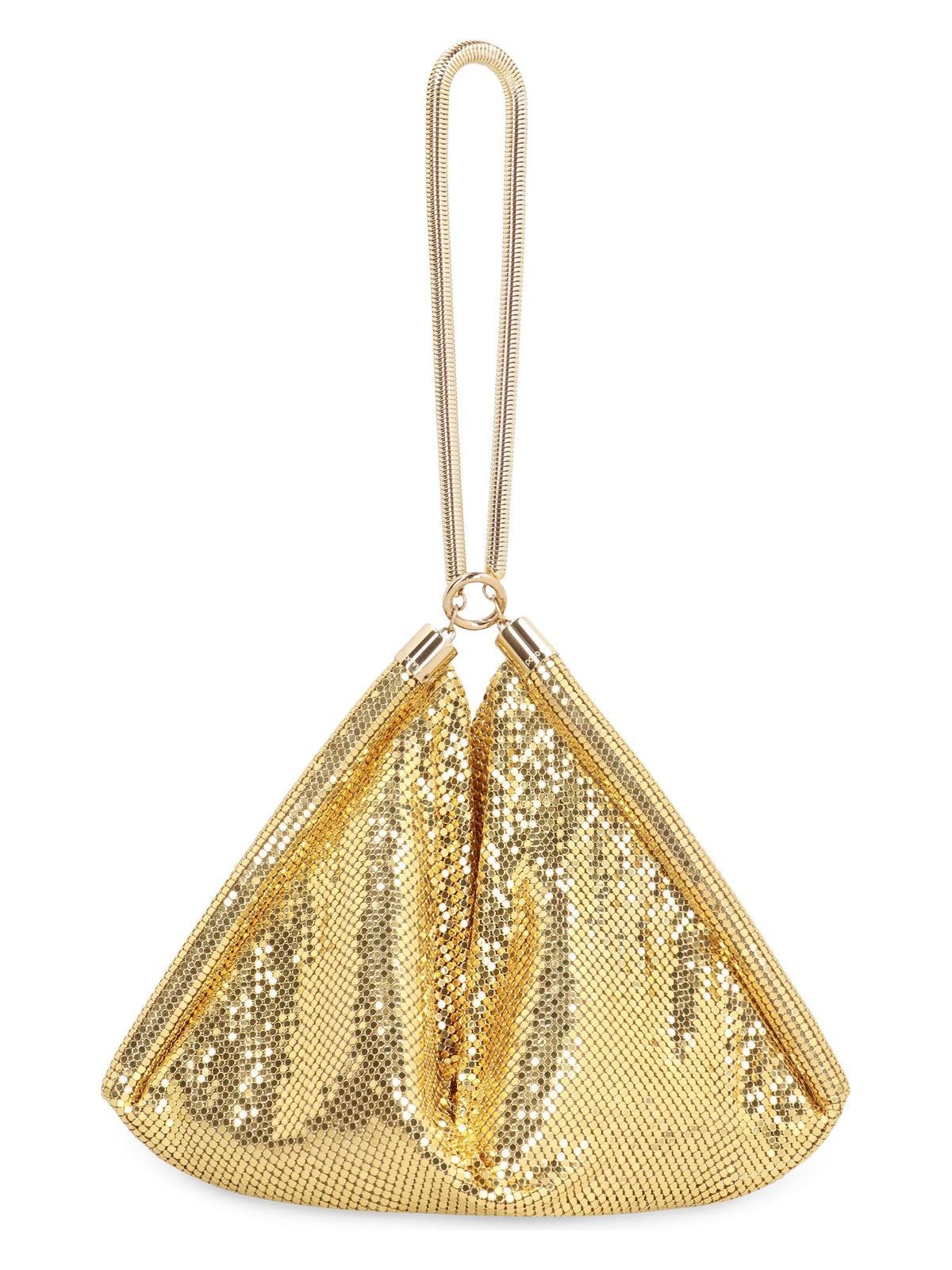 Rabanne Women's Pixel Tube S Shoulder Bag in Gold | 23HSS0372MET501