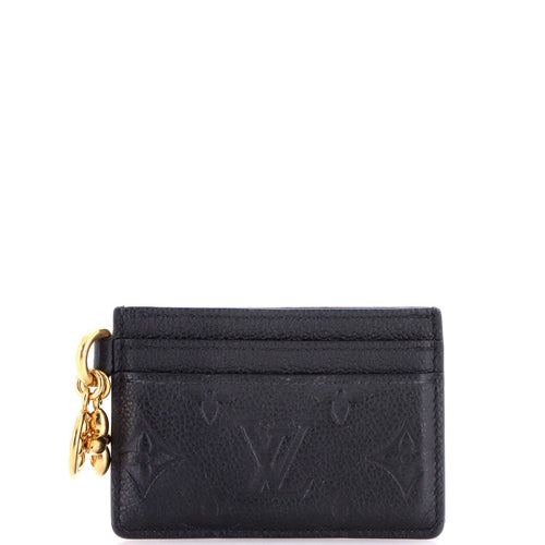 LV Charms Card Holder Monogram Empreinte Leather